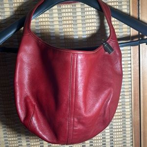 Women’s Coach Shoulder bag Red Natural Leather